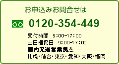 お申込み電話番号0120354449